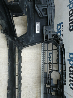 BA000176; Бампер передний, S-line; под паркт.; под омыват. (4G0 807 437 AB) для Audi A6 IV (C7) рест. Sedan (2014-2018)/БУ; Оригинал; Р1, Мелкий дефект; 