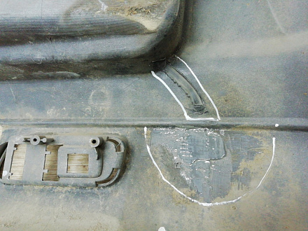 AA008007; Бампер задний; без паркт. (71501S9AAZZ00) для Honda CR-V II (2001-2004)/БУ; Оригинал; Р1, Мелкий дефект; 