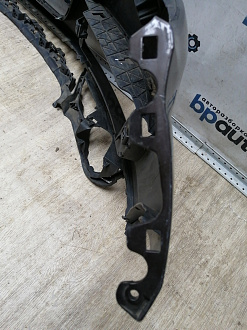 AA045529; Бампер передний; под паркт.; под омыват. (4L0 807 437 H) для Audi Q7 I рест. (2010-2015)/БУ; Оригинал; Р1, Мелкий дефект; 