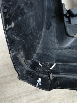 BA000166; Бампер передний; под паркт.; под омыват. (4G0 807 437) для Audi A6 C7/БУ; Оригинал; Р1, Мелкий дефект; 