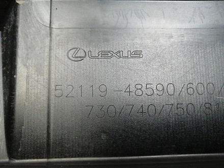 AA046306; Бампер передний; под паркт.; под омыват. (52119-48590) для Lexus RX IV рест. (2019 — 2022)/БУ; Оригинал; Р1, Мелкий дефект; 