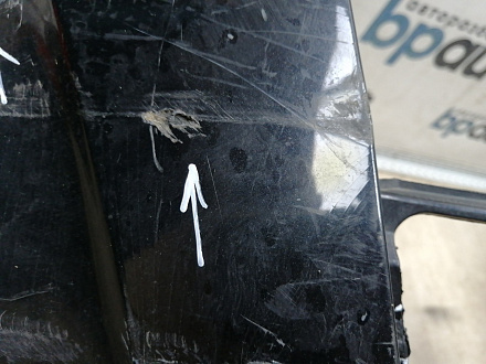 AA045532; Бампер передний; под паркт.; под омыват. (4L0 807 437 H) для Audi Q7 I рест. (2010-2015)/БУ; Оригинал; Р2, Удовлетворительное; 