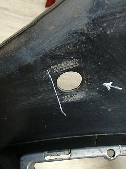 AA046103; Бампер передний, AMG; под паркт.; под омыват. (A1668803140) для Mercedes-Benz M-klasse III (W166) (2011-2015)/БУ; Оригинал; Р2, Удовлетворительное; 