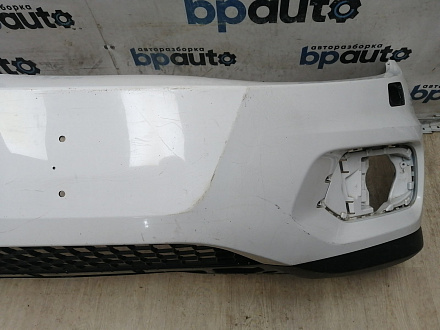 AA045684; Бампер передний, Track-Field; без паркт.; под омыват. (5N0807221T) для Volkswagen Tiguan I рест. (2011- 2016)/БУ; Оригинал; Р1, Мелкий дефект; 