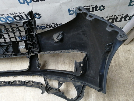 AA045531; Бампер передний; под паркт.; под омыват. (4L0 807 437 H) для Audi Q7 I рест. (2010-2015)/БУ; Оригинал; Р1, Мелкий дефект; 