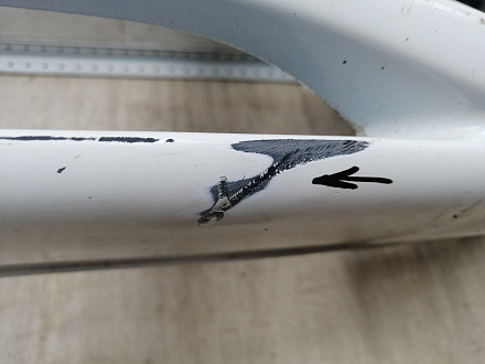 AA045645; Бампер передний; без паркт.; под омыват. (8K0 807 437 A) для Audi A4 B8/БУ; Оригинал; Р1, Мелкий дефект; 