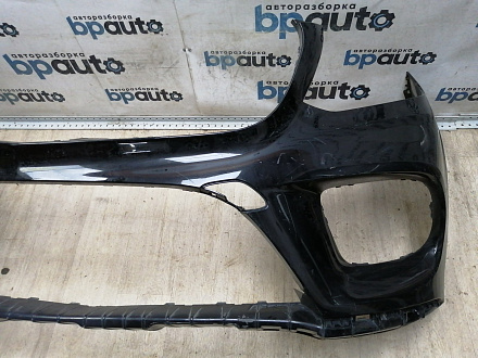 AA046095; Бампер передний; под паркт.; без омыват. (A1668851800) для Mercedes-Benz GLS-klasse I (X166) (2015-2019)/БУ; Оригинал; Р1, Мелкий дефект; 