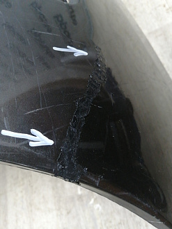 AA045830; Бампер передний; под паркт.; под омыват. (KD45-50031) для Mazda CX-5/БУ; Оригинал; Р2, Удовлетворительное; 