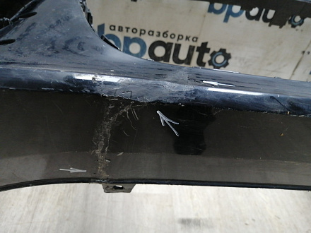 BA000166; Бампер передний; под паркт.; под омыват. (4G0 807 437) для Audi A6 C7/БУ; Оригинал; Р1, Мелкий дефект; 