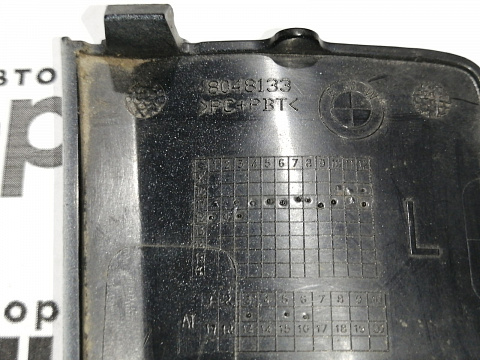 Фотография детали AA045222; Заглушка буксир. крюка заднего бампера левая, М-пакет (51128048133) для BMW Х3 II (F25) (2010-2014)/БУ; Оригинал; Р0, Хорошее; . Фото номер 5