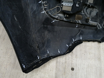 AA044866; Бампер передний; без паркт.; под омыват. (9684345077) для Peugeot 3008 I (2009-2013)/БУ; Оригинал; Р2, Удовлетворительное; 