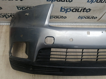 AA045986; Бампер передний; под паркт.; под омыват. (52119-0E220) для Toyota Highlander III (2014 — 2016)/БУ; Оригинал; Р1, Мелкий дефект; 