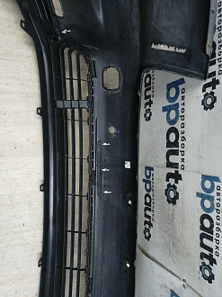 AA045950; Бампер передний; под паркт.; под омыват. (52119-0E220) для Toyota Highlander III (2014 — 2016)/БУ; Оригинал; Р1, Мелкий дефект; 