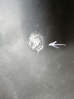 BA000211; Бампер задний; без паркт. (52159-02400) для Toyota Auris I (2007- 2010)/БУ; Оригинал; Р1, Мелкий дефект; 