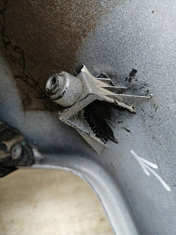 AA045478; Бампер задний; без паркт. (86611-M0000) для Hyundai Creta I (2016-2021)/БУ; Оригинал; Р2, Удовлетворительное; 