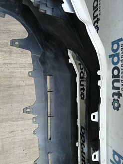 AA044837; Бампер передний; без паркт.; под омыват. (52119-6B984) для Toyota Land Cruiser Prado 150 рест.2 (2017- 2020)/БУ; Оригинал; Р1, Мелкий дефект; 