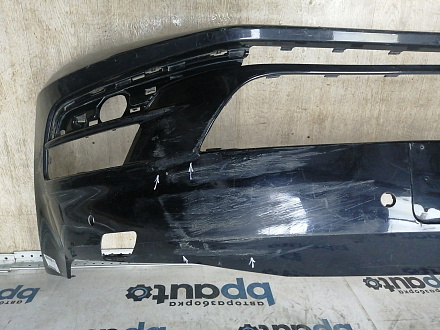 BA000228; Бампер передний; под паркт.; под омыват. (5G0807221) для Volkswagen Golf/БУ; Оригинал; Р1, Мелкий дефект; 