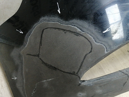 AA044984; Бампер передний; без паркт.; без омыват. (86511-2H000) для Hyundai Elantra IV (HD) (2006-2011)/БУ; Оригинал; Р2, Удовлетворительное; 