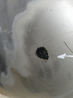 AA045802; Бампер задний; без паркт. (52159-02400) для Toyota Auris I (2007- 2010)/БУ; Оригинал; Р1, Мелкий дефект; 