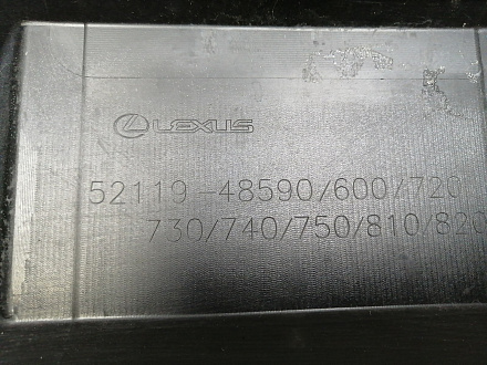 AA046305; Бампер передний; под паркт.; под омыват. (52119-48590) для Lexus RX IV рест. (2019 — 2022)/БУ; Оригинал; Р1, Мелкий дефект; 