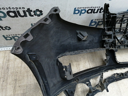 AA045529; Бампер передний; под паркт.; под омыват. (4L0 807 437 H) для Audi Q7 I рест. (2010-2015)/БУ; Оригинал; Р1, Мелкий дефект; 