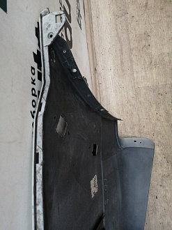 AA037279; Бампер задний, левая часть; без паркт. (6410A291) для Mitsubishi Pajero/БУ; Оригинал; Р1, Мелкий дефект; 