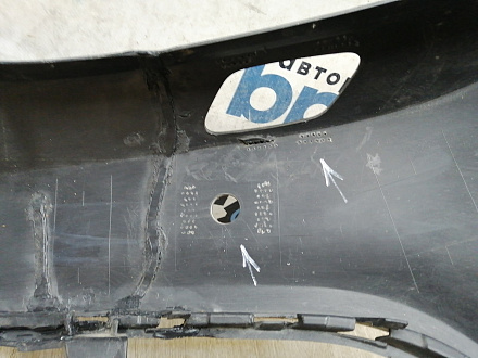 AA045702; Бампер передний; под паркт.; под омыват. (5СU807221A) для Volkswagen Jetta VI рест. (2015-2018)/БУ; Оригинал; Р2, Удовлетворительное; 