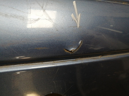 AA046071; Бампер задний, узкий молдинг; под паркт. (85022-BC640) для Nissan Micra III (K12) рест. (2007-2010)/БУ; Оригинал; Р1, Мелкий дефект; 