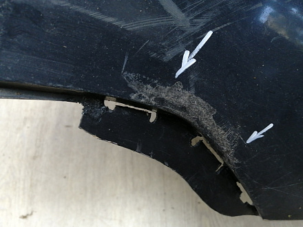 AA044866; Бампер передний; без паркт.; под омыват. (9684345077) для Peugeot 3008 I (2009-2013)/БУ; Оригинал; Р2, Удовлетворительное; 