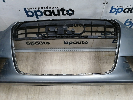 BA000165; Бампер передний; под паркт.; под омыват. (4G0 807 437) для Audi A6 C7/БУ; Оригинал; Р1, Мелкий дефект; 