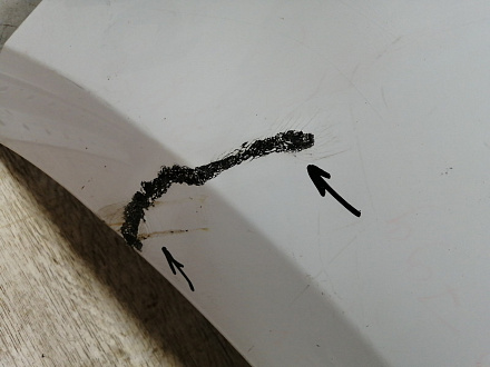 AA045880; Бампер передний; под паркт.; под омыват. (J8A2-17F003-AAW) для Land Rover Range Rover Velar L560 (2017 - 2023)/БУ; Оригинал; Р1, Мелкий дефект; 