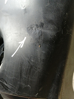 BA000202; Бампер задний; без паркт. (85022-JU14H) для Nissan X-Trail T31/БУ; Оригинал; Р1, Мелкий дефект; 