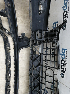 AA045531; Бампер передний; под паркт.; под омыват. (4L0 807 437 H) для Audi Q7 I рест. (2010-2015)/БУ; Оригинал; Р1, Мелкий дефект; 