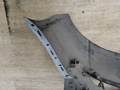 Фотография детали AA000518; Бампер передний; под паркт.; под омыват. (4F0 807 437 E) для Audi A6 III (C6) Sedan (2004-2008)/БУ; Оригинал; Р1, Мелкий дефект; . Фото номер 7