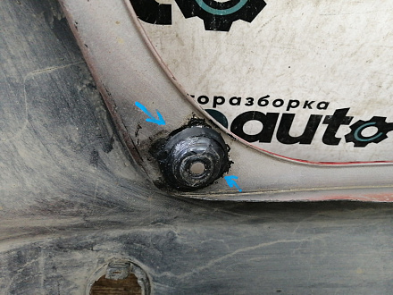 AA027972; Бампер задний; под паркт. (71501-TF0-G000) для Honda Jazz II (2008-2010)/БУ; Оригинал; Р1, Мелкий дефект; 