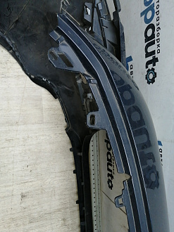 AA044866; Бампер передний; без паркт.; под омыват. (9684345077) для Peugeot 3008 I (2009-2013)/БУ; Оригинал; Р2, Удовлетворительное; 