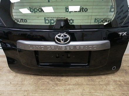 AA031389; Крышка багажника (67005-60L30) для Toyota Land Cruiser Prado/БУ; Оригинал; Р0, Хорошее; (218) Черный перламутр
