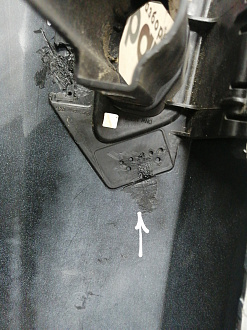 AA045684; Бампер передний, Track-Field; без паркт.; под омыват. (5N0807221T) для Volkswagen Tiguan I рест. (2011- 2016)/БУ; Оригинал; Р1, Мелкий дефект; 