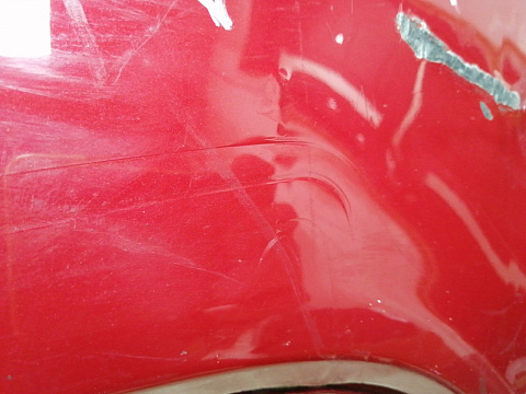 Фотография детали AA046244; Бампер задний; без паркт. (86611-1M000) для Kia Cerato II (2009-2013)/БУ; Оригинал; Р1, Мелкий дефект; . Фото номер 5