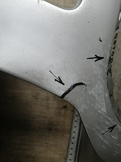 AA045731; Бампер передний, до 2010г; без паркт.; под омыват. (62022-JK60H) для Infiniti G (2006-2013)/БУ; Неоригинал; Р2, Удовлетворительное; 