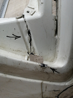 AA045811; Бампер передний,  S-line; без паркт.; под омыват. (8U0 807 437 D) для Audi Q3 I (2011-2014)/БУ; Оригинал; Р1, Мелкий дефект; 