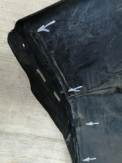 AA044866; Бампер передний; без паркт.; под омыват. (9684345077) для Peugeot 3008 I (2009-2013)/БУ; Оригинал; Р2, Удовлетворительное; 