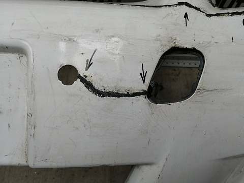 Фотография детали AA044825; Бампер передний; под паркт.; под омыват. (52119-0F090) для Toyota Verso I (2009- 2012)/БУ; Оригинал; Р2, Удовлетворительное; . Фото номер 10