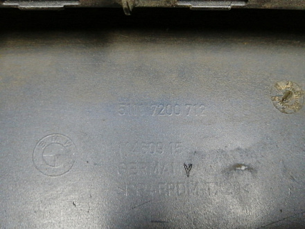 AA004123; Бампер передний, 4 отв. под датчики; под паркт.; под омыват. (51117200712) для BMW 5 серия F10 F11/БУ; Оригинал; Р0, Хорошее; (416) Темно-синий перламутр