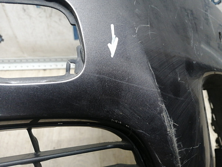 AA045950; Бампер передний; под паркт.; под омыват. (52119-0E220) для Toyota Highlander III (2014 — 2016)/БУ; Оригинал; Р1, Мелкий дефект; 