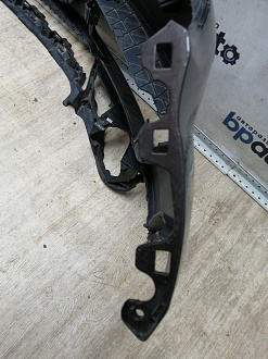 AA045535; Бампер передний; под паркт.; под омыват. (4L0 807 437 H) для Audi Q7 I рест. (2010-2015)/БУ; Оригинал; Р2, Удовлетворительное; 