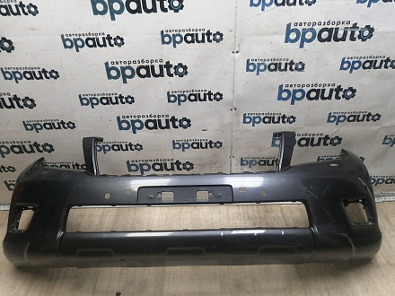AA046003; Бампер передний; под паркт.; под омыват. (52119-60E01) для Toyota Land Cruiser Prado 150 (2010 — 2013)/БУ; Оригинал; Р1, Мелкий дефект; 