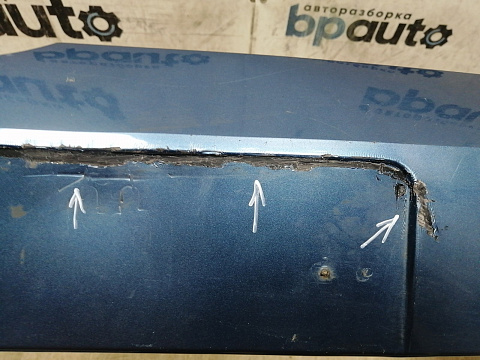 Фотография детали BA000221; Бампер передний; без паркт.; под омыват. (5G0807221) для Volkswagen Golf/БУ; Оригинал; Р1, Мелкий дефект; . Фото номер 5