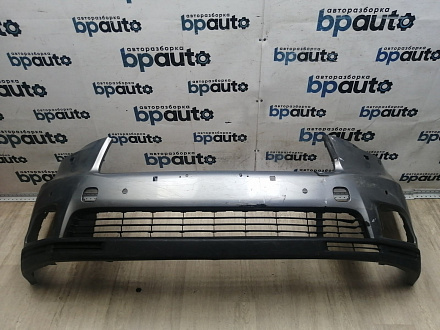 AA045986; Бампер передний; под паркт.; под омыват. (52119-0E220) для Toyota Highlander III (2014 — 2016)/БУ; Оригинал; Р1, Мелкий дефект; 