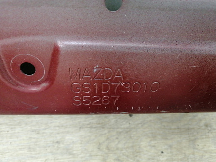 AA002234; Дверь задняя левая, стойка 29 см. (GS1D73010) для Mazda 6 GH/БУ; Оригинал; Р0, Хорошее; (32A) Красный перламутр